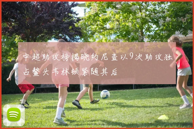中超助攻榜揭晓约尼查以9次助攻独占鳌头韦林顿紧随其后